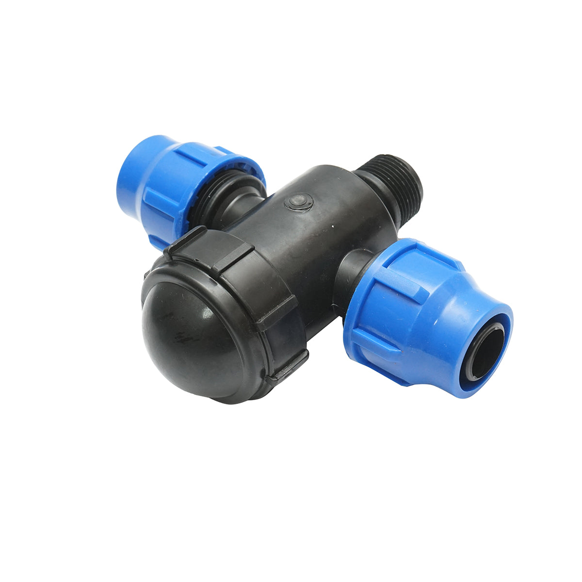 Filtro in plastica a T con rete 30x30mmx1 pollice per sistemi di irrigazione. - immagine 3