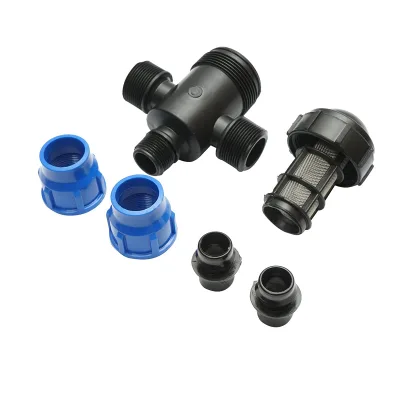 Filtro in plastica a T con rete 30x30mmx1 pollice per sistemi di irrigazione. - immagine 4