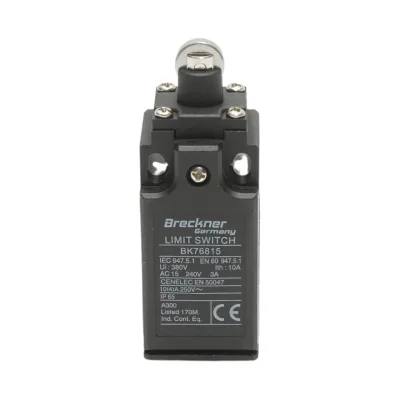 Finecorsa con attuatore a pistone e rullo orizzontale 250V/380V, 10A IP65 Breckner Germany
