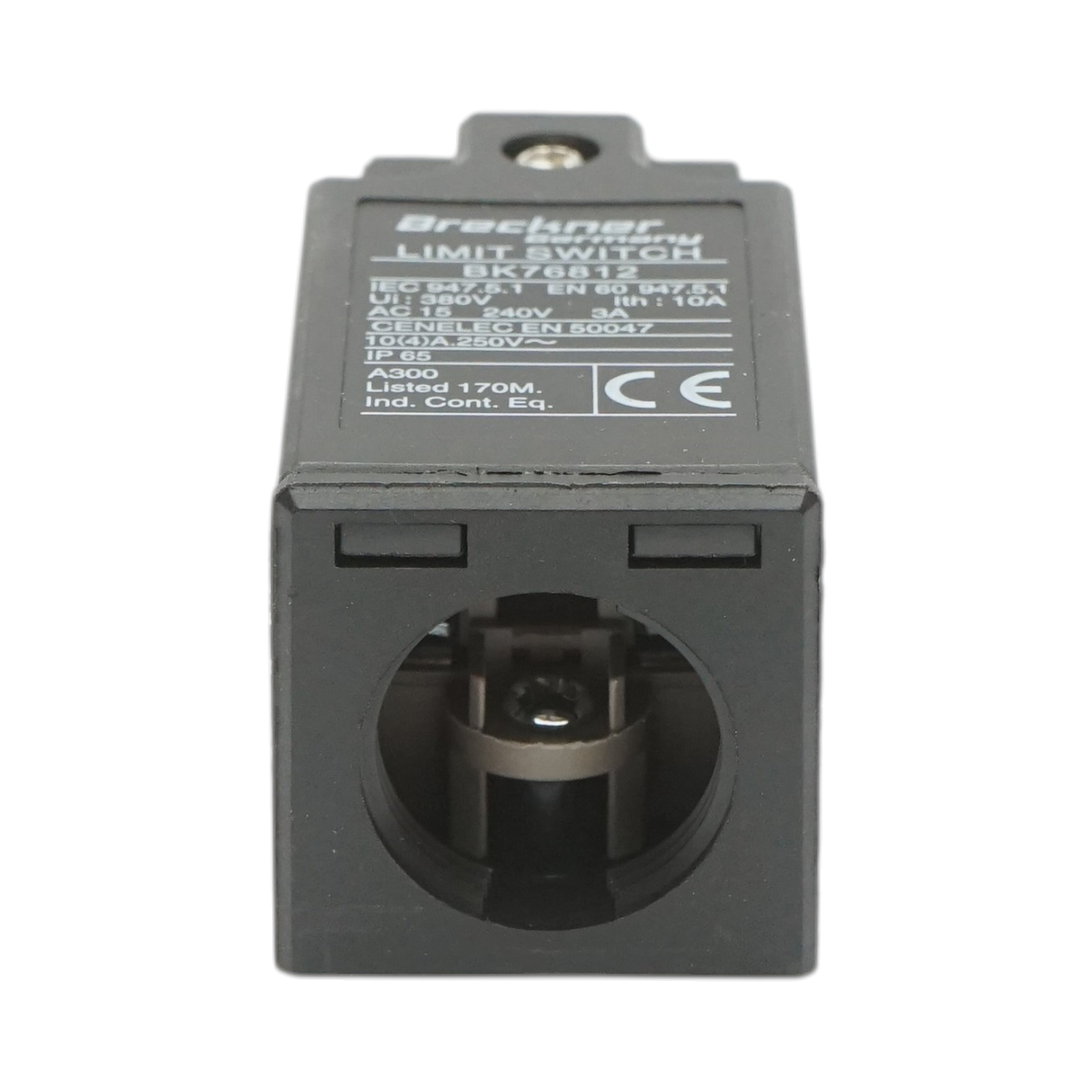 Finecorsa con attuatore a pistone, rullo orizzontale e braccio corto 250V/380V, 10A IP65 Breckner Germany - immagine 5
