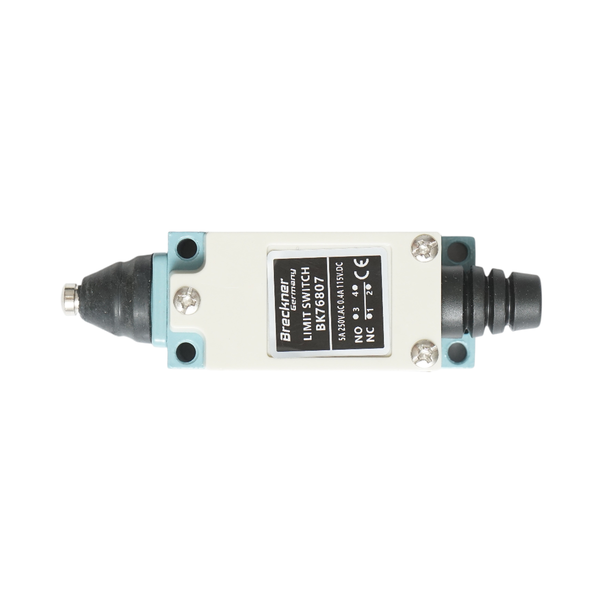 Finecorsa con pulsante a pressione breve NO+NC 250V AC 5A/115V DC 0,4A Breckner Germany - immagine 2