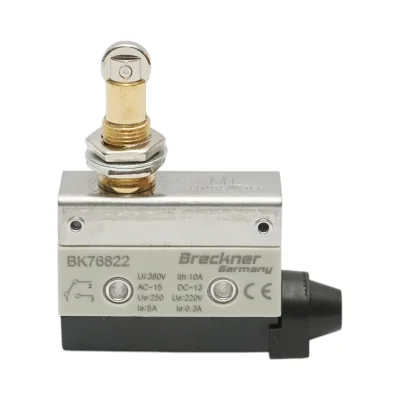 Finecorsa con testa metallica e rullo orizzontale 380V AC/250V DC Breckner Germany