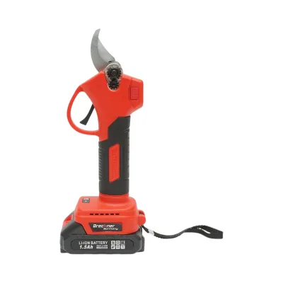 Forbici da giardino elettriche con 2 batterie 36V, 1.5Ah agli ioni di litio, 100W, diametro di taglio 0-25mm, pulsante di sicurezza Breckner Germany - immagine 4
