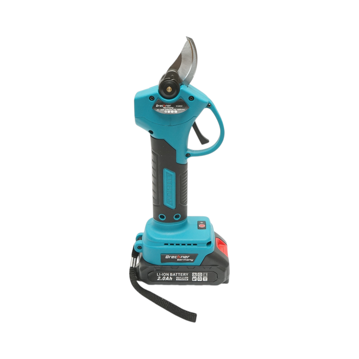 Forbici da giardino elettriche con 2 batterie 36V, 2Ah agli ioni di litio, 100W, display digitale, diametro di taglio 0-25mm Breckner Germany - immagine 6
