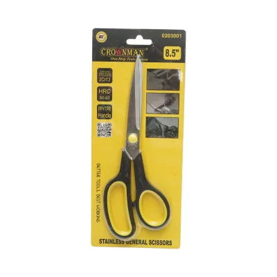 Forbici universali Crownman 215mm in acciaio inox, impugnatura ergonomica in PP+TPR - immagine 4