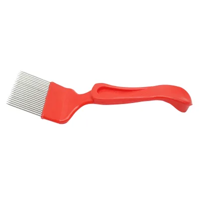 Forca apistica per disopercolare con rebbi piegati in acciaio inox e manico in plastica 210 mm - immagine 2