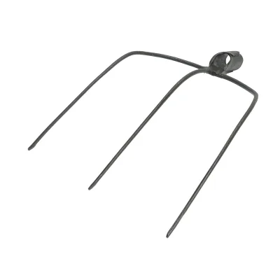 Forca per fieno in acciaio forgiato con 3 denti 220x320x430mm - immagine 2