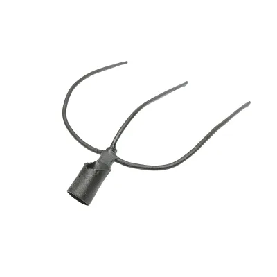 Forca per fieno in acciaio forgiato con 3 denti 220x320x430mm - immagine 3