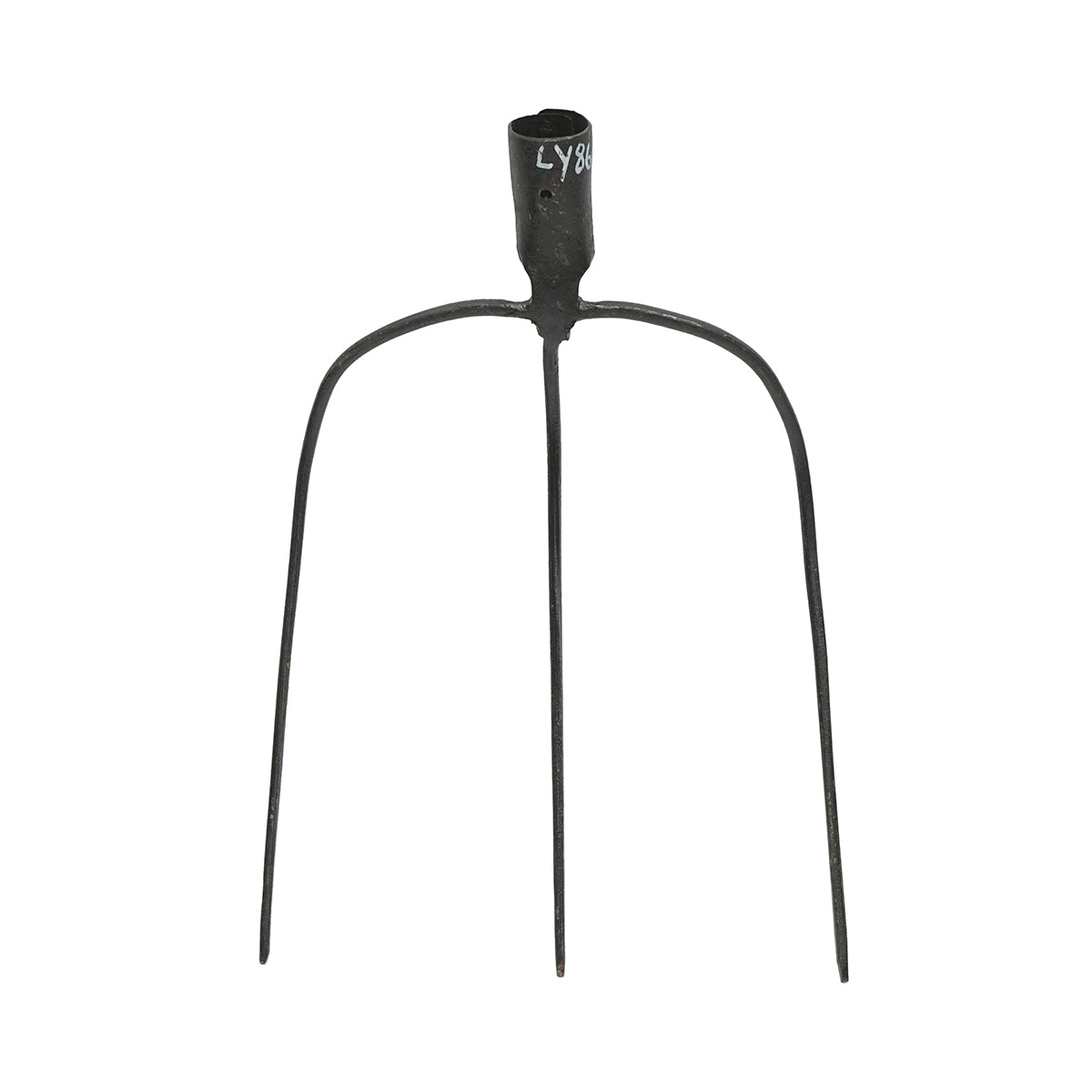 Forca per fieno in acciaio forgiato con 3 denti 220x320x430mm