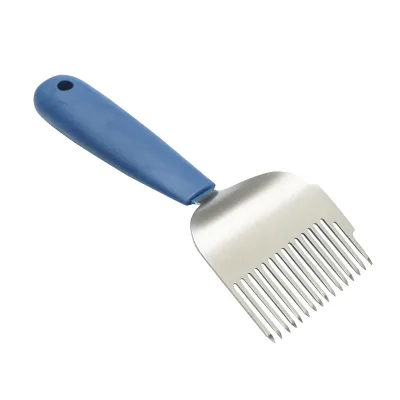 Forchetta apicola per disopercolare in acciaio inox con manico in plastica, 190 mm. - immagine 4