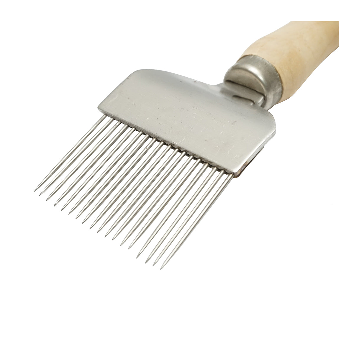 Forchetta in acciaio inox con manico in legno 215mm - immagine 4