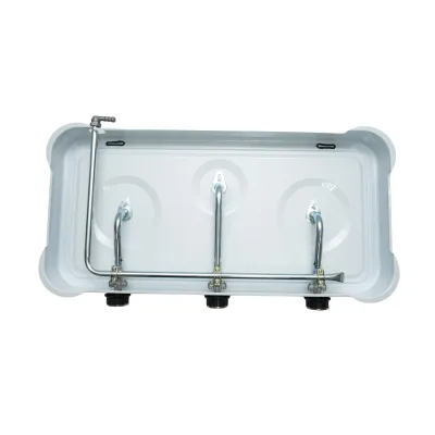 Fornello a gas con 3 fuochi SGS-6003 Fornello a gas Campeggio Camper - immagine 4