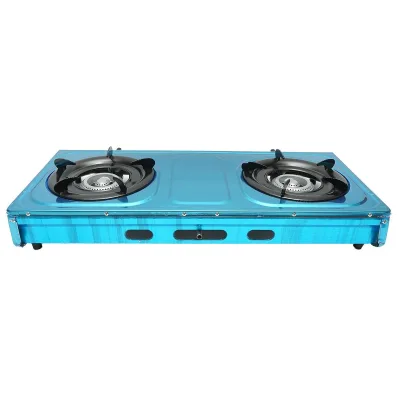 Fornello a Gas, 2 Bruciatori in Ghisa, 2,5 KW, Acciaio Inox, Fornello a gas Campeggio Camper Giardino Breckner Germany - immagine 4