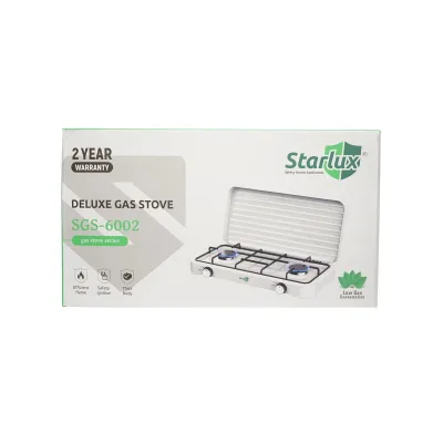 Fornello a gas, piano cottura con due bruciatori SG-6002 Starlux Fornello a gas 2 Fuochi Campeggio Camper - immagine 6