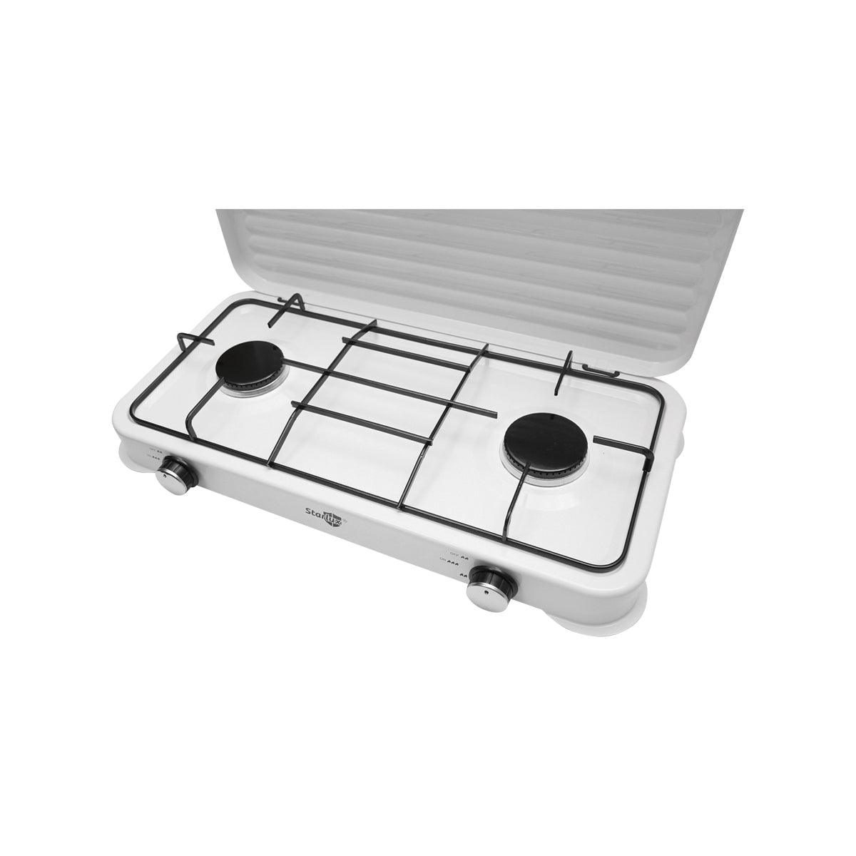 Fornello a gas, piano cottura con due bruciatori SG-6002 Starlux Fornello a gas 2 Fuochi Campeggio Camper - immagine 3