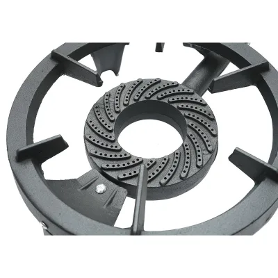 Fornellone a Gas Portatile in Ghisa, 3 Piedi, 330×110 mm, Bruciatore 106 mm, 6 kg, Fornello Ghisa per Campeggio e Esterni - immagine 2