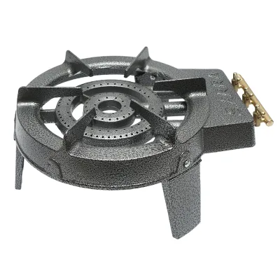 Fornellone, bruciatore a gas in ghisa a 3 gambe 300x107mm - immagine 4
