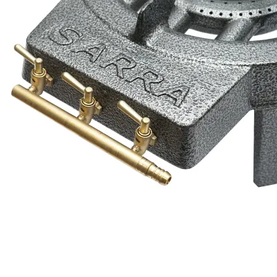 Fornellone, bruciatore a gas in ghisa a 3 gambe 300x107mm - immagine 3