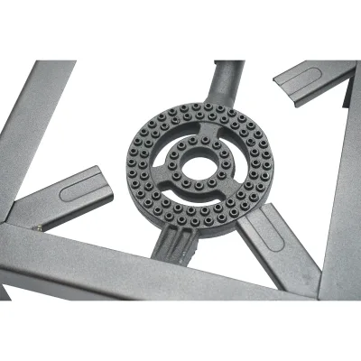Fornellone, bruciatore a gas quadrato con 4 gambe 250x250x100mm - immagine 3