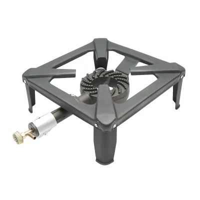 Fornellone, bruciatore a gas quadrato con 4 gambe 300x300x150mm - immagine 2
