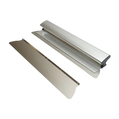 Frattazzo professionale in acciaio inox 50 cm con 2 lame 8,8 × 55 cm - immagine 3