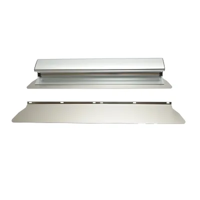 Frattazzo professionale in acciaio inox 50 cm con 2 lame 8,8 × 55 cm