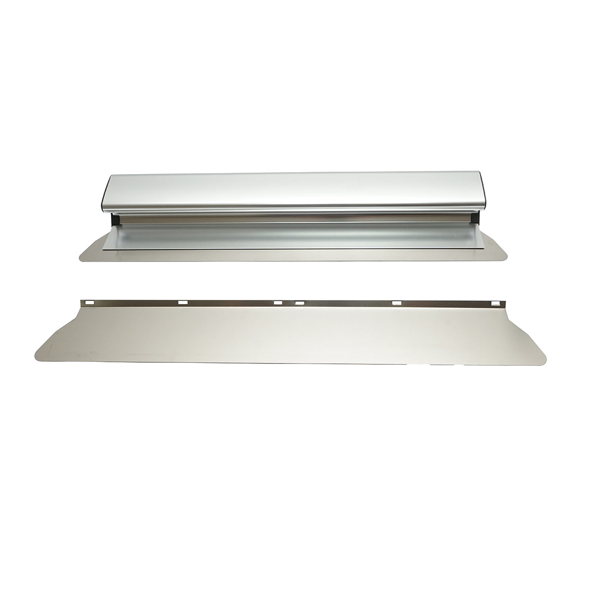 Frattazzo professionale in acciaio inox 50 cm con 2 lame 8,8 × 55 cm