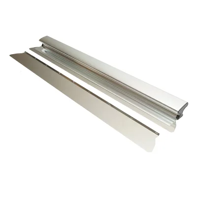 Frattazzo professionale in acciaio inox da 95 cm con 2 lame 8,8 × 100 cm - immagine 3