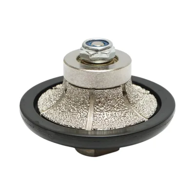 Fresa diamantata a mezza asta B15, D65mm, raggio 15mm, filettatura M14 per bordi in granito Breckner Germany