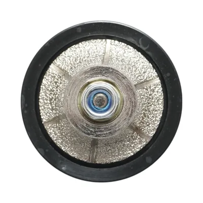 Fresa diamantata a mezza asta B15, D65mm, raggio 15mm, filettatura M14 per bordi in granito Breckner Germany - immagine 3