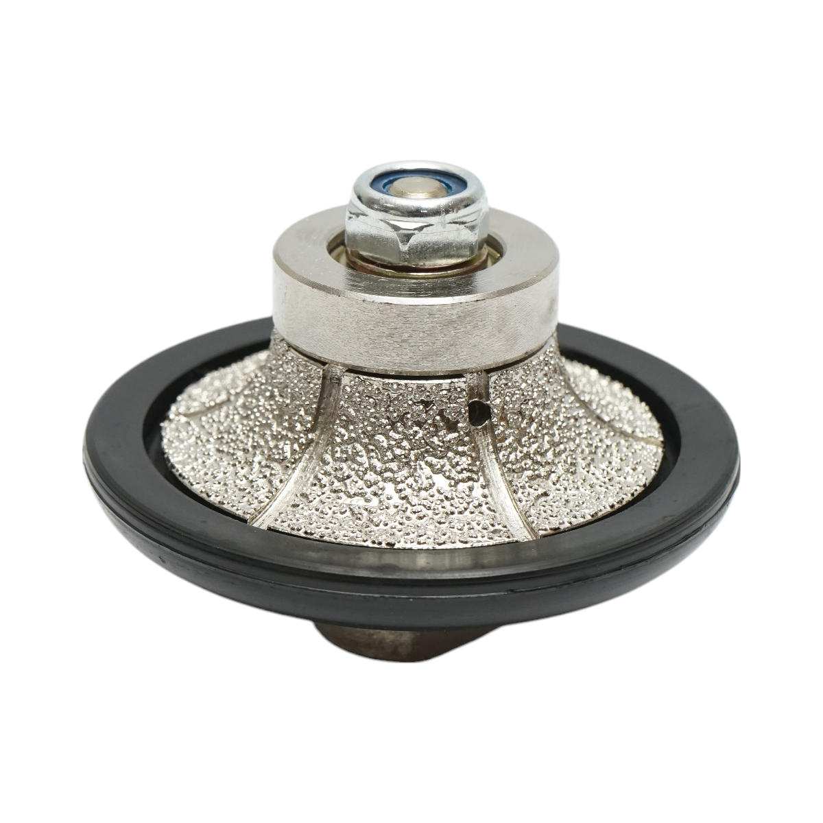 Fresa diamantata mezza asta B15, D65mm, raggio 15mm, filettatura M14 per bordi in marmo