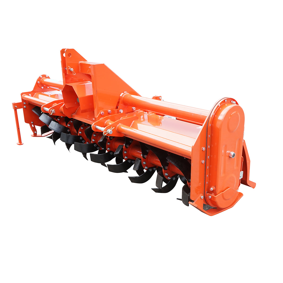 Fresatrice agricola per trattore - 240 cm di lavoro, 60 lame, attacco a 3 punti, albero cardanico con frizione incluso, Zappatrice per trattore - immagine 4