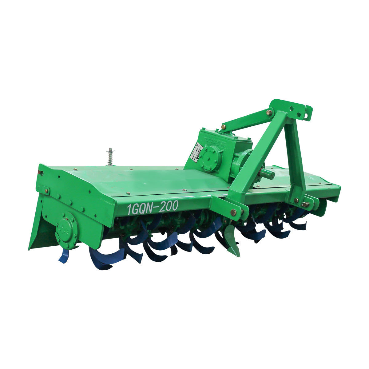 FRESATRICE AGRICOLA PER TRATTORE 200 cm, 58 lame, attacco a 3 punti, 60-90 CV, albero cardanico incluso, Zappatrice per trattore - immagine 2