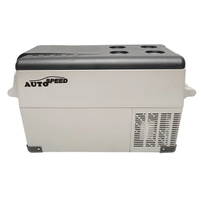 Frigorifero auto con compressore 35L 12-24-220V 60W Frigorifero portatile Frigorifero per Auto 220V/12V Congelatore Portatile per Auto -18℃-20 ℃ - immagine 2
