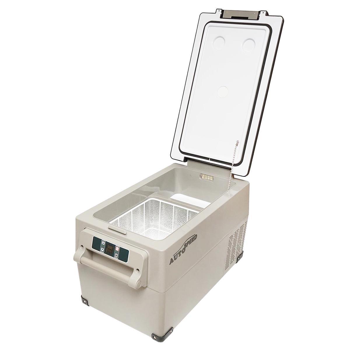 Frigorifero auto con compressore 35L 12-24-220V 60W Frigorifero portatile Frigorifero per Auto 220V/12V Congelatore Portatile per Auto -18℃-20 ℃ - immagine 4
