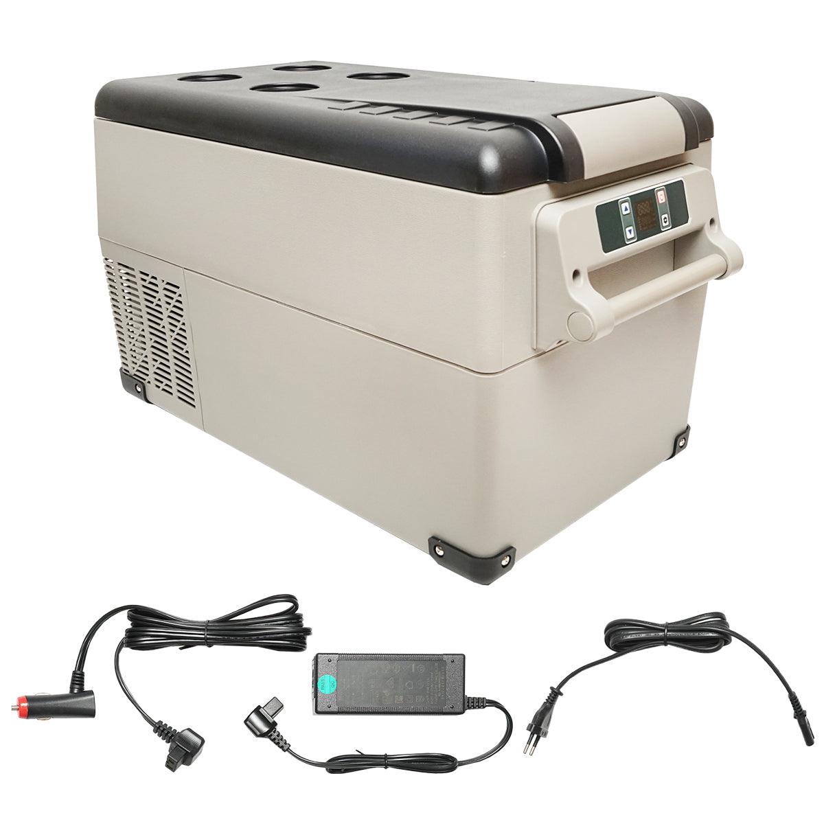 Frigorifero auto con compressore 35L 12-24-220V 60W Frigorifero portatile Frigorifero per Auto 220V/12V Congelatore Portatile per Auto -18℃-20 ℃