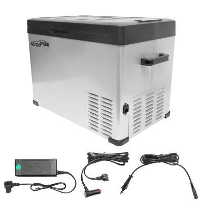 Frigorifero auto con compressore 40L 12-24-220V 60W, Bluetooth Frigorifero portatile Frigorifero per Auto 40L 12-24-220V 60W, Bluetooth Congelatore Portatile per Auto -20℃ +20 ℃