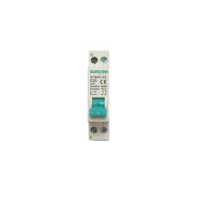 Fusibile automatico bipolare 1P+N, 20A, 4,5kA Suntree