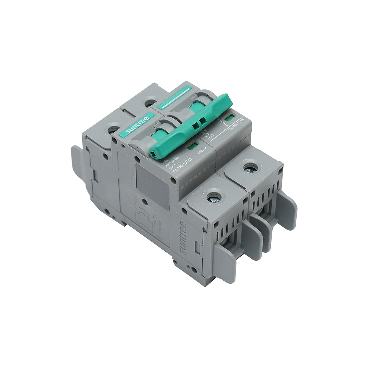 Fusibile automatico per pannelli solari 2P, 125A 600VAC Suntree - immagine 3