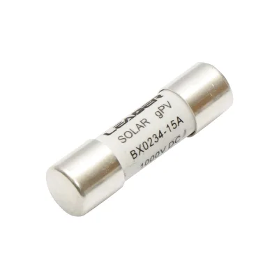 Fusibile cilindrico 10x38mm BX0234 per sistemi solari gPV, 15A, 1000V Leader - immagine 2