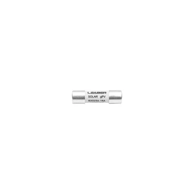 Fusibile cilindrico 10x38mm BX0234 per sistemi solari gPV, 15A, 1000V Leader