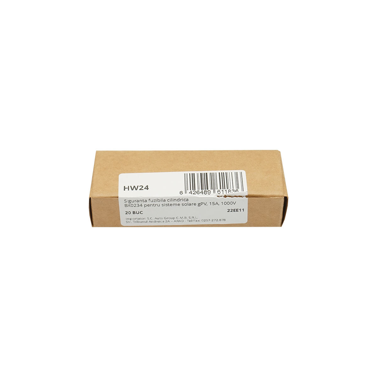 Fusibile cilindrico 10x38mm BX0234 per sistemi solari gPV, 15A, 1000V Leader - immagine 2
