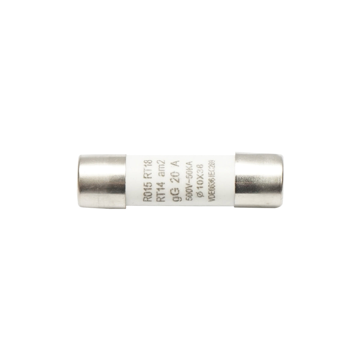 Fusibile cilindrico 20A, RT14, 10x38mm Breckner Germany - immagine 2