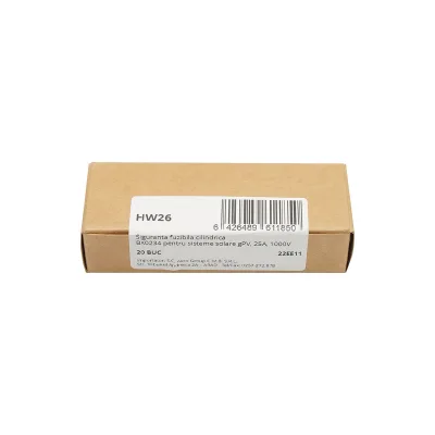 Fusibile cilindrico BX0234 per impianti solari gPV, 25A, 1000V Leader - immagine 2