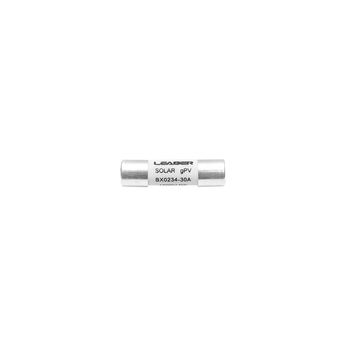 Fusibile cilindrico BX0234 per impianti solari gPV, 30A, 1000V Leader