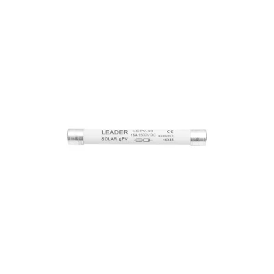 Fusibile cilindrico gPV 10x85mm per impianti solari 15A, 1500V Leader
