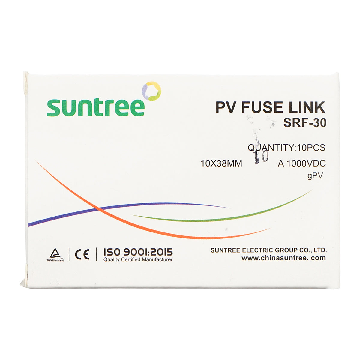 Fusibile cilindrico SRF-32 per sistemi solari gPV, 10A, 1000V Suntree - immagine 3