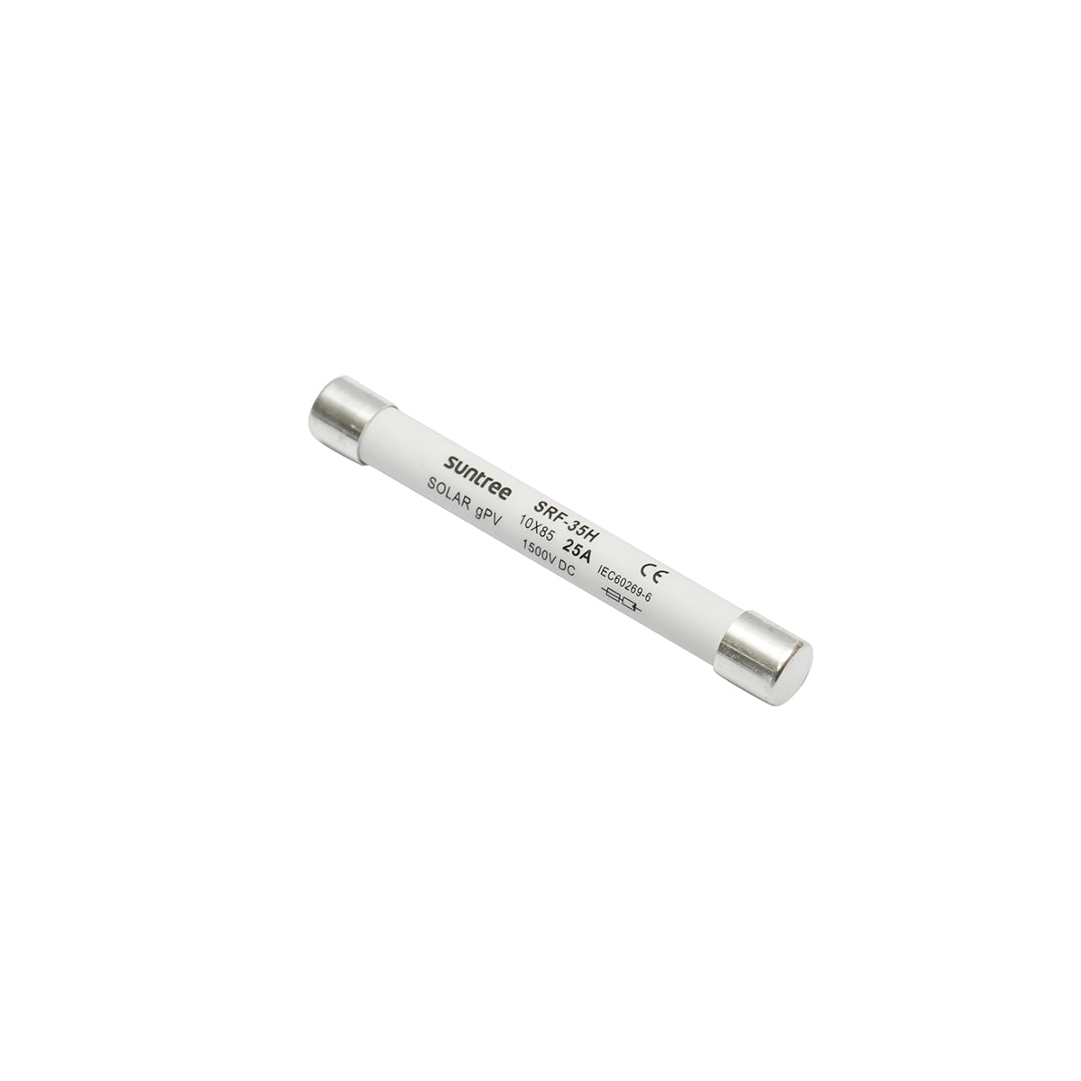 Fusibile cilindrico SRF-35H per sistemi solari gPV, 25 A, 1500 V Suntree - immagine 2