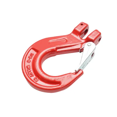 Gancio con bullone e sicurezza per catena a maglie da 8 mm, carico massimo supportato 2T - immagine 2