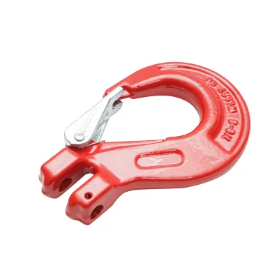 Gancio con bullone e sicurezza per catena a maglie da 8 mm, carico massimo supportato 2T - immagine 3